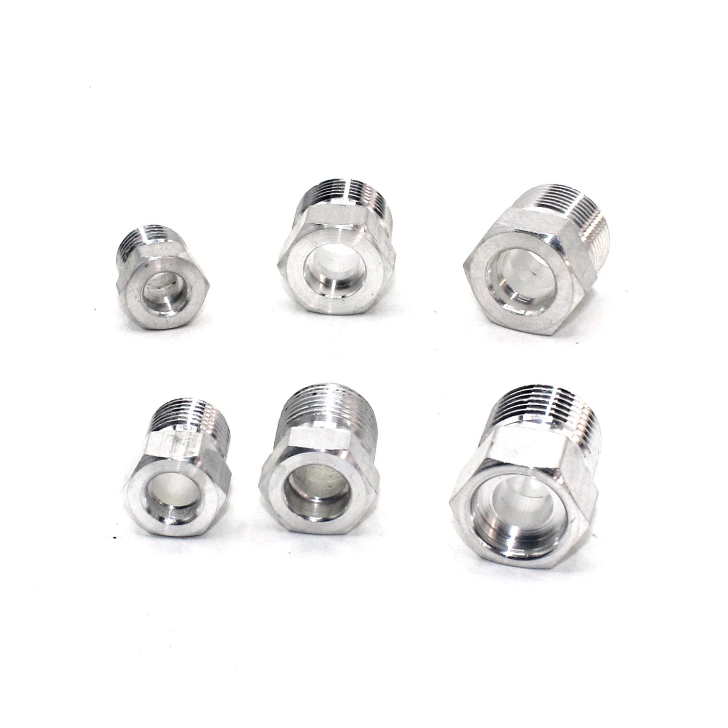 Color Name: Brown - Automotive Air Conditioning Hose Connector Pipe Joint R134a/R12 Outer Tooth Welding Aluminum Pipe Head Conversion Fittings