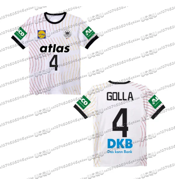 Color: Orange, Size: XXXL - 2025 German New Dhb Handball Jersey T-Shirt Quick Drying Breathable Sportswear Short Sleeved Men&kids Outdoor Fitness Casual Top