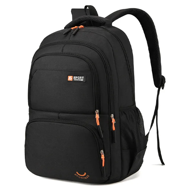 Color: black - New Large-Capacity Leisure Shoulders Backpack Outdoor Business Laptop Backpack Schoolbag