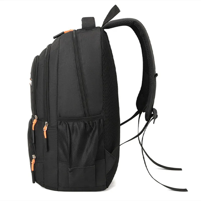 Color: black - New Large-Capacity Leisure Shoulders Backpack Outdoor Business Laptop Backpack Schoolbag