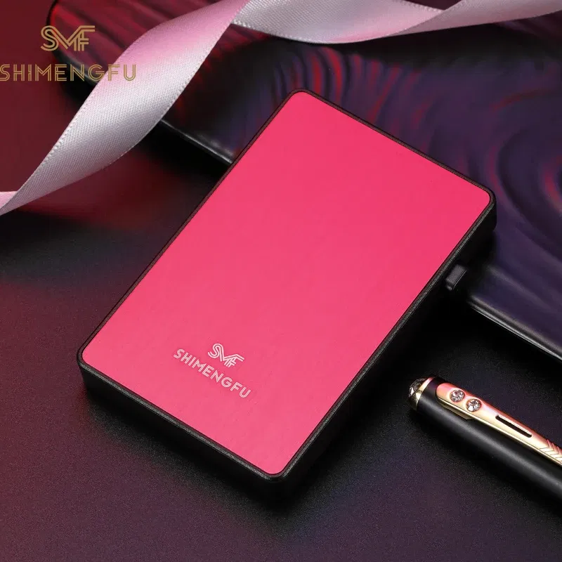 Color: Red - KEMY Anti Rfid Card Holder Mini Wallet Slim Thin Wallet For Men Women Small Magic Wallet Male Smart Purse 2020 Walet Billetera