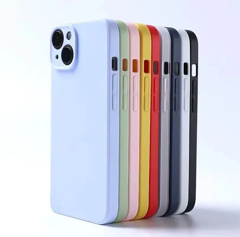 Color: Blue, Material: CANVAS - Luxury Silicone Phone Case for iPhone 11 12 13 14 15 Pro Max Mini Soft Candy Cover for iPhone XR XS Max 7 8 Plus SE 2020 Cases