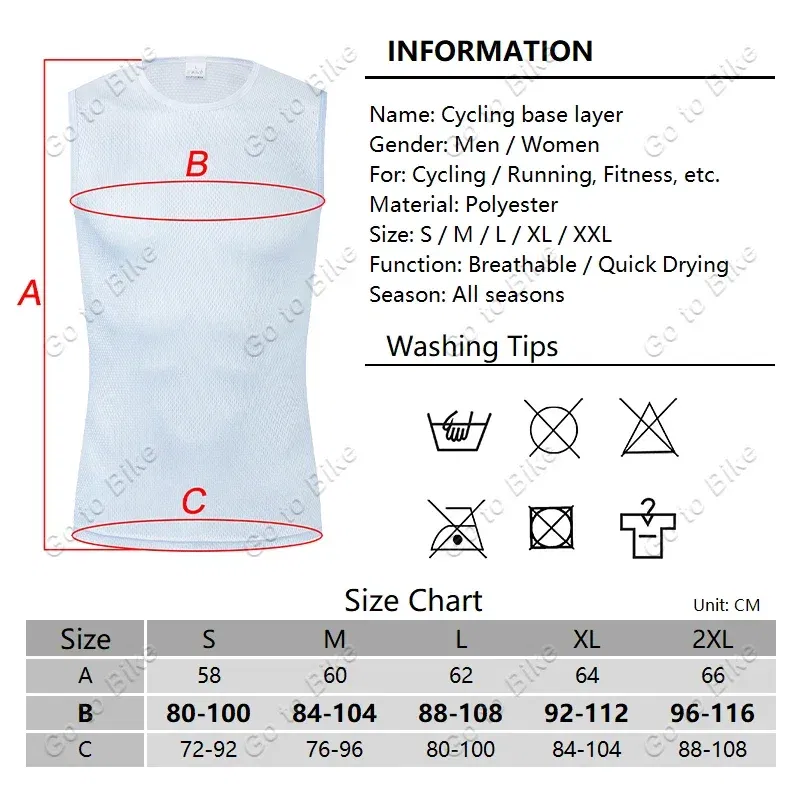Color: Beige, Size: S - Colorful Cycling Base Layer Cycling Undershirt Quick Dry Underwear Cycling Sleeveless Jersey High Elastici MTB Road Bike Jerseys