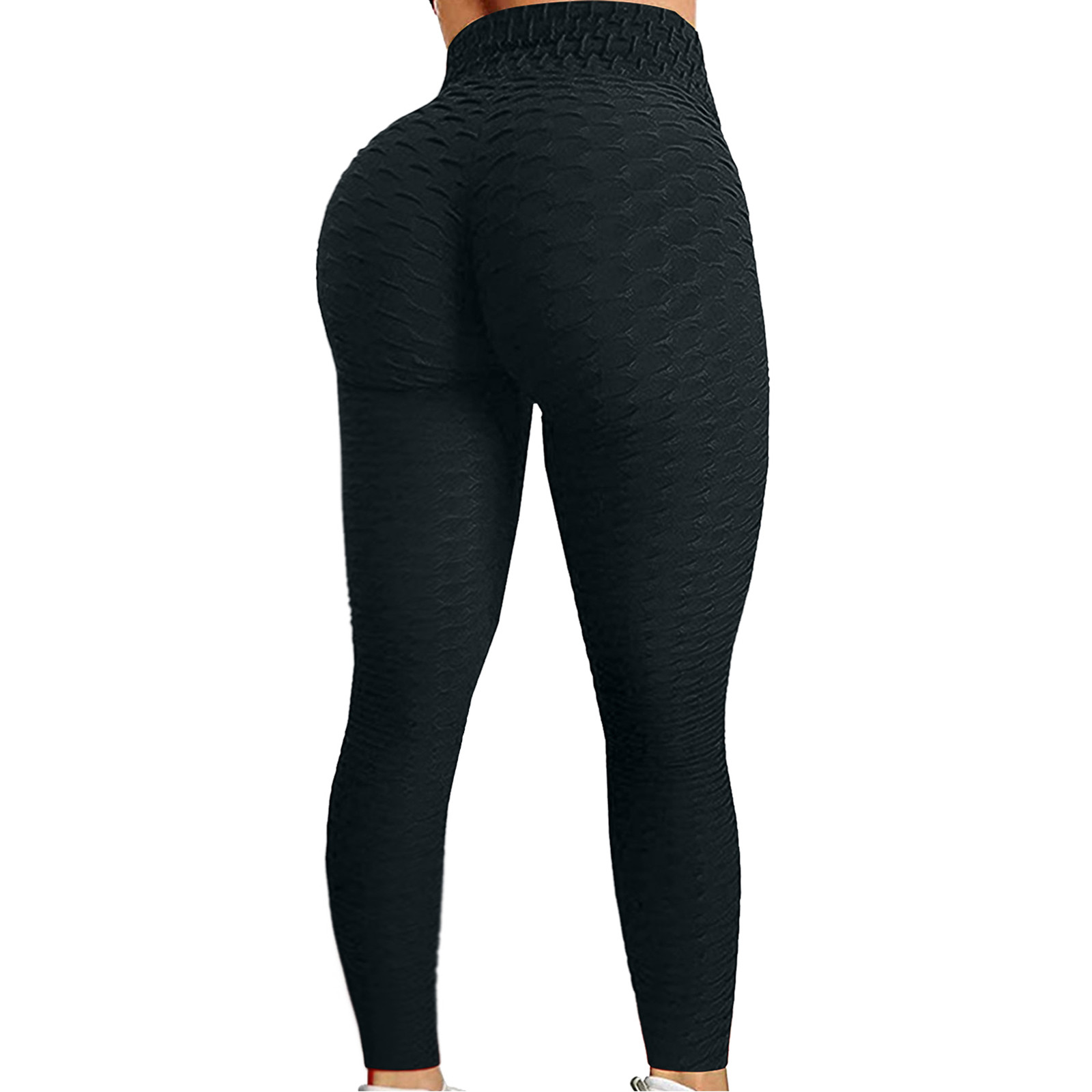 Color: black, Size: XXL - Women's Bubble Hip Lifting ExerciseYoga Pants Women  Fitness Running High Waist Gym Fitness Sports Flared Pant  Dance Trouers