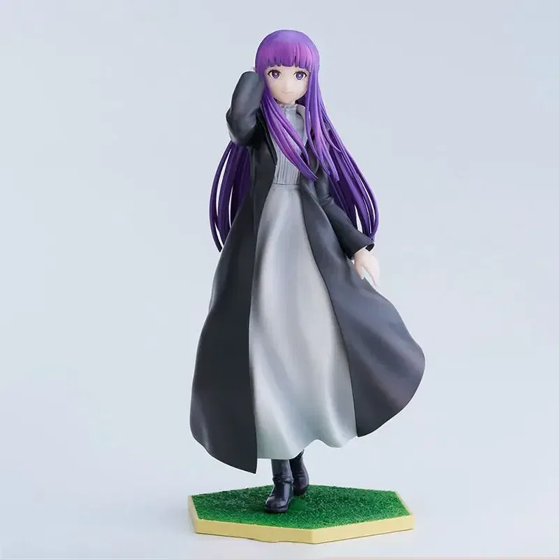 Color: Blue - Anime Beyond Journey End Frieren Figure Fern Action Figures Cute Stark Figurine Look Up Model Decor Dolls PVC Collectible Toys