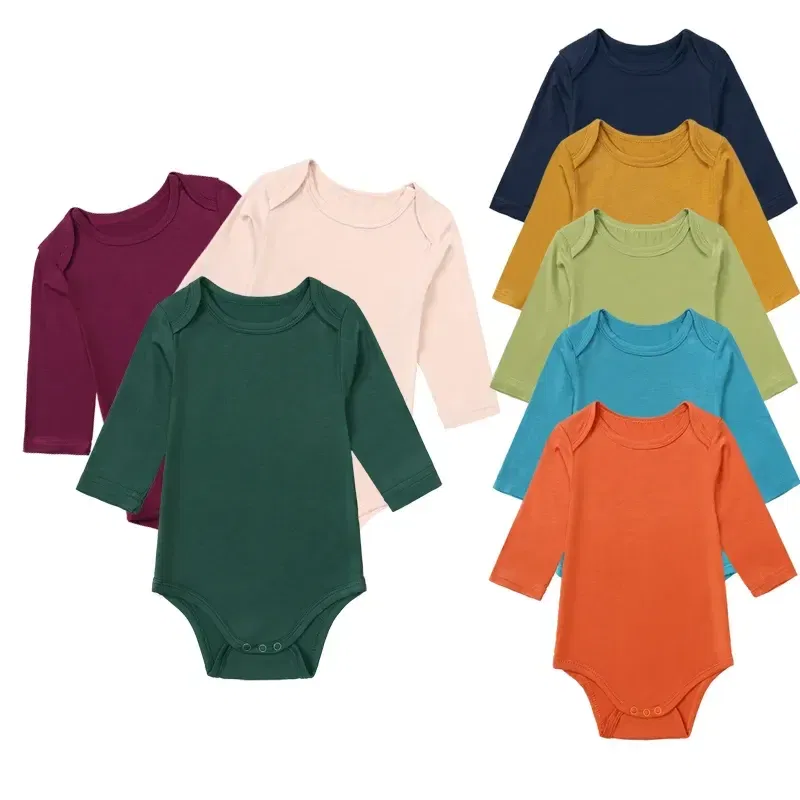 Color: black, Kid Size: 18M - 2025 Summer Newborn Boy Girl Romper Baby Bamboo Fiber Breathable Clothing Long Sleeve Toddler Jumpsuit Infant Bodysuit Pajamas