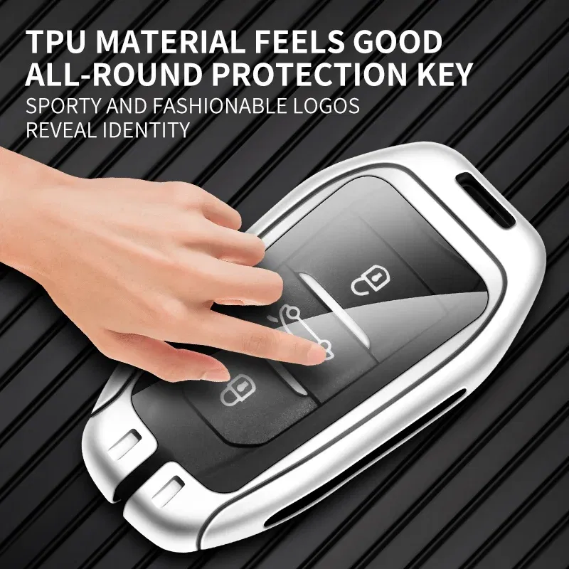 Color Name: ROYAL BLUE - Car Metal Key Case Cover Shell Fob For Peugeot 308 408 508 2008 3008 4008 5008 For Citroen C4 C6 C3-XR key chain Accessories