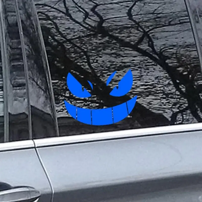 Color: Yellow, Ships From: CHINA - Reflective Eye Decal Waterproof Eyes Car Stickers Yellow Night Safety Driving Caution Tear-Resistant Horror Graphics For Bumpers