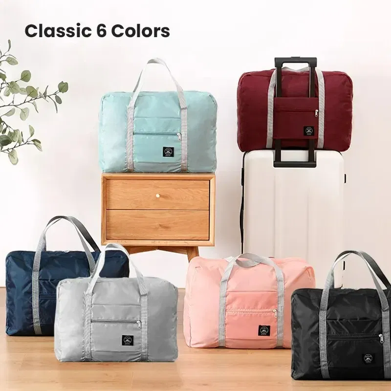 Color: Pink - Foldable Travel Duffel Bag for Airlines Carry on Bag for Women and Girls Lightweight Large Capacity Sports Weekend Trip Overnigh