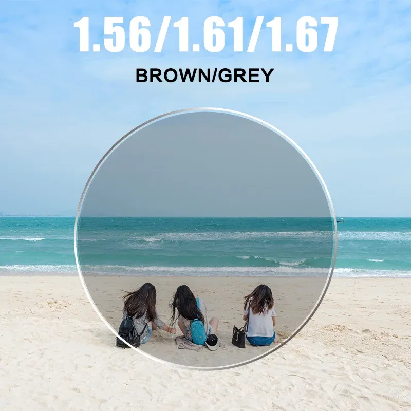 Lenses Color: green, Lens Index: 1.74 - Anti Blue Light Rays Photochromic 1.56 1.61 1.67 Prescription CR-39 Resin Aspheric Glasses Lenses Myopia Hyperopia Reading Lens