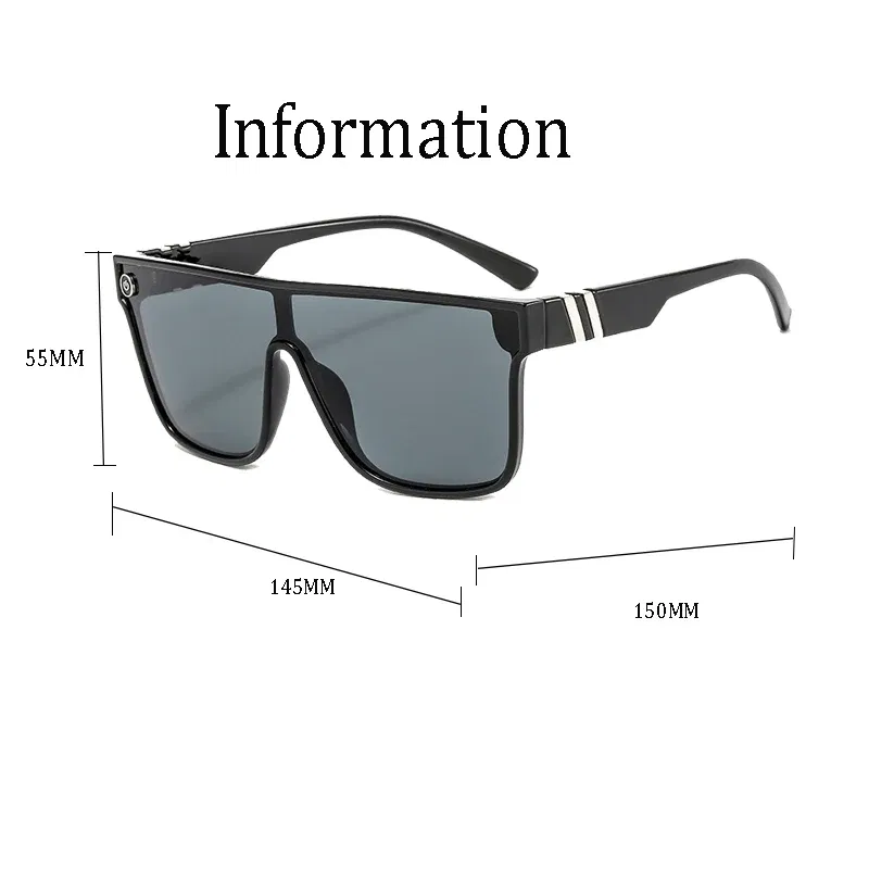 Lenses Color: Silver - Mixed blue mirror UV protection lens Men's sunglasses Retro fashion Square Blender Men's sunglasses 68009: With box