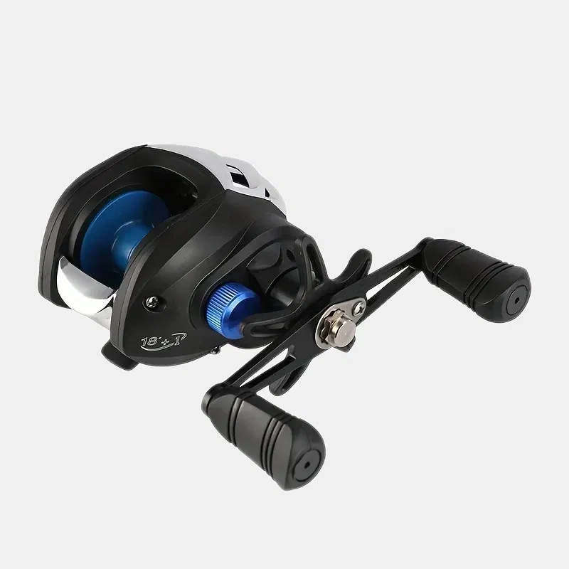 Color: dark green, Use Mode: Left Hand, Bearing Quantity: 18 - BILLINGS Baitcasting Reel AK Series,7.2:1 Gear Ratio 18+1BB,18LB Max Drag,Shallow Spool,For Freshwater Saltwate
