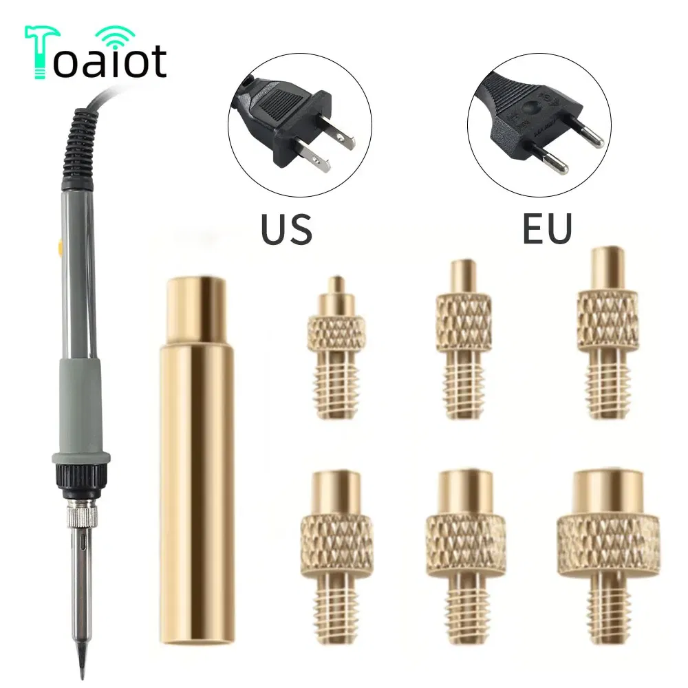 Color: Red - Heat Insert Nut Iron Tip Brass Hot Melt Insert Nut Embedded Kit M2-M8 Soldering Iron Tip Heat Insertion Tool 3D Printer Accessor