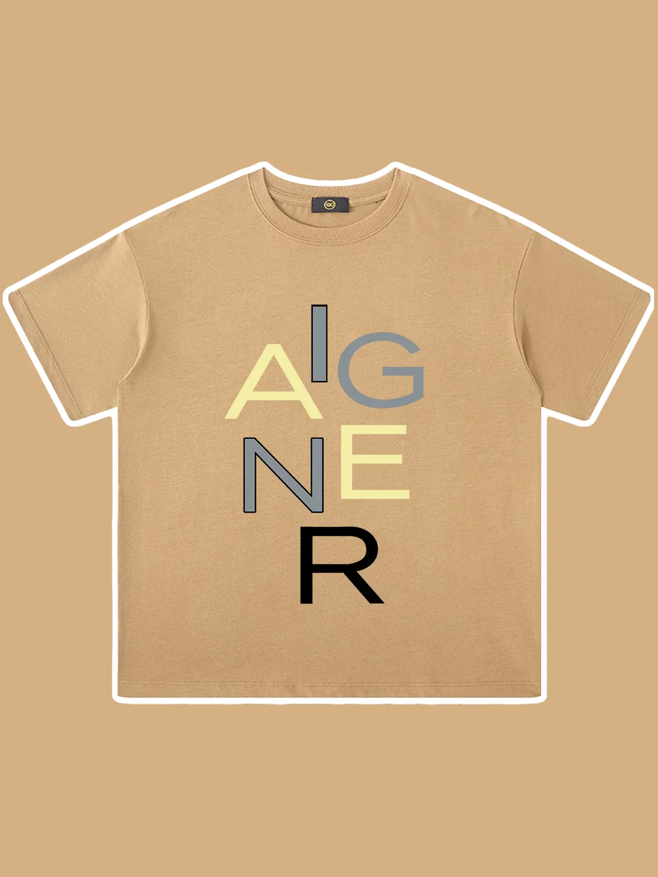 Color: Khaki, Kid Size: 4T - Summer Tees Children Clothes 2025 Hot sales Kids Short sleeve Fashion Casual Wear Baby Boys T-shirt Streetwear %100 Cotton Shirt