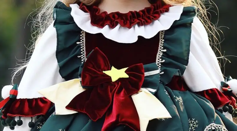 Color: Brown, Kid Size: 3T?€?€·?¤–运动?‰ - New Autumn Winter High-End Baby Girls Velvet Lolita Princess Ball Gown Children Cute Bow Design Birthday Party Dress y1058
