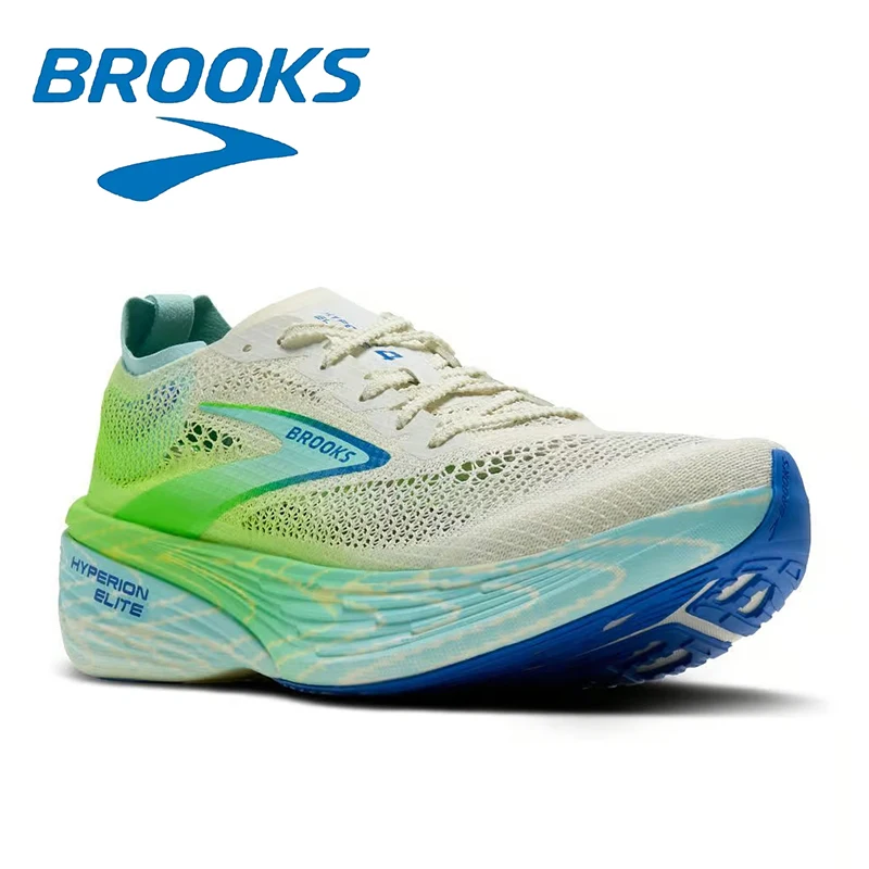 Color: MULTI, Shoe Size: 43 - Brooks Hyperion Elite 4 Series Gray Green Breathable Engineering Mesh Men's Lightweight Cushioning Running Shoes
