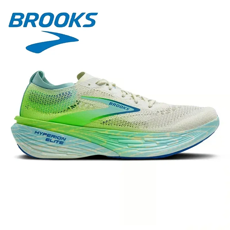 Color: MULTI, Shoe Size: 43 - Brooks Hyperion Elite 4 Series Gray Green Breathable Engineering Mesh Men's Lightweight Cushioning Running Shoes