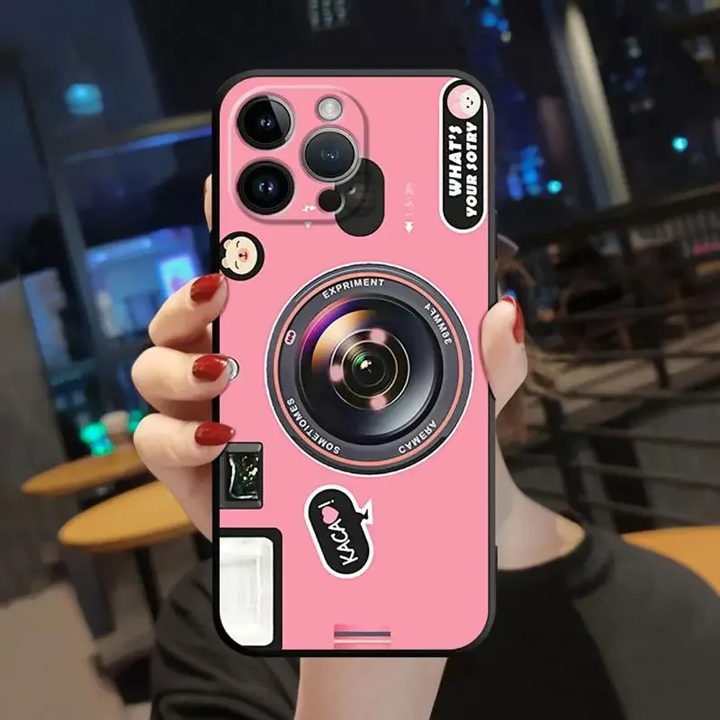 Color: Beige, Material: Silicon - Retro Camera Games Phone Case For Samsung Galaxy S10 S20 S21 S22 S23 S24 FE Plus Ultra Note 20 Mobile Cover Shell