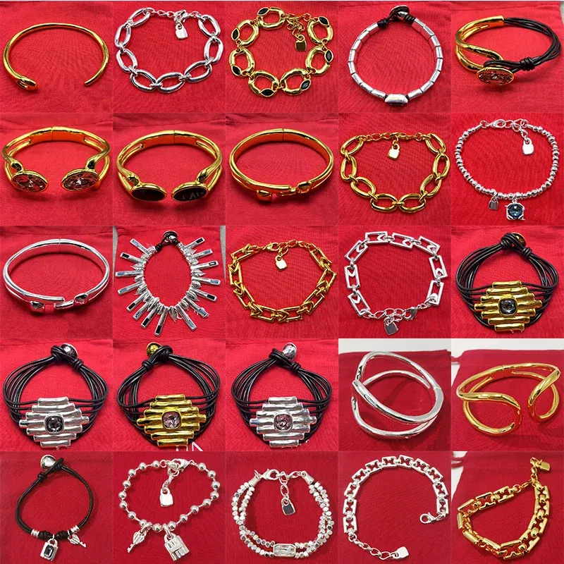 Metal Color: REDDISH BROWN - gift of New Hot Spanish jewelry lightweight luxury jewelry bracelet ladies party exquisite accessories high-quality gifts
