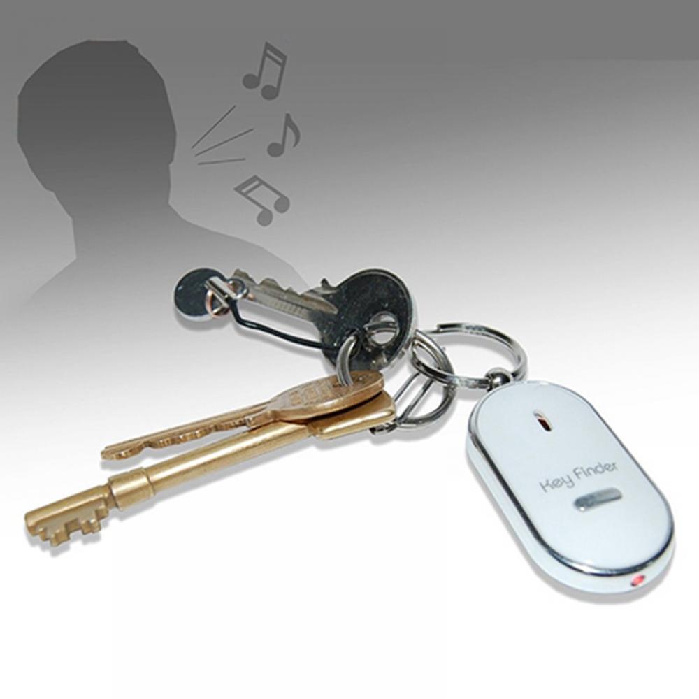 Color: Yellow - Funny Key Chains Women Men Whistle Key Finder Flashing Beeping Remote Lost Keyfinder Locator Keyring