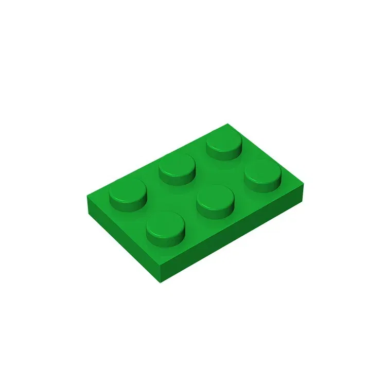 Color: PURPLE - Educational Assemblage GOBRICKS Plate 2 x 3 compatible  with lego 3021 pieces of children's toys building block Particles Plate