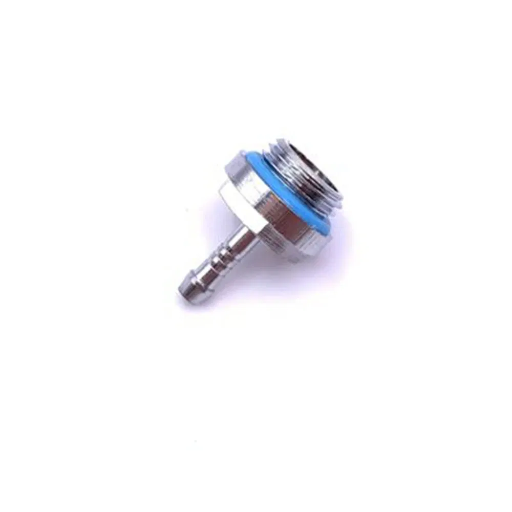 Color: WHITE - 6pcs PC Water Cooling Barb Fitting Two-Touch Fitting G1/4 Thread Barb Connector for Computer Cooling System 4/6/7.2/9/11/14mm