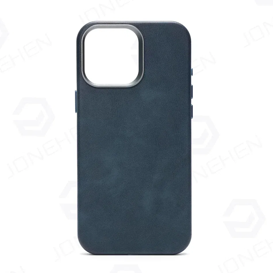 Color: Brown, Material: TPU - High-end Retro Oil Wax Pattern Magnetic For Magsafe Leather Case For iPhone Air 15 14 Plus 13 16 17 Pro Max Camera Button Cover