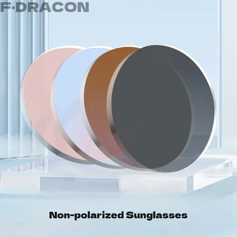 DRACON Non-polarized sunglasses 1.56 1.61 1.67 1.74 Anti-UV Blue light Driving Fishing HD CR-39 Prescription Custom Lenses