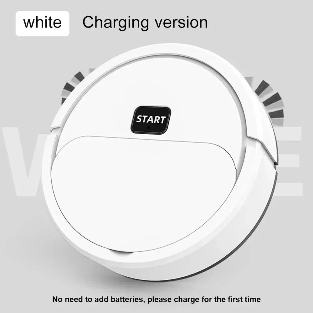 Color: WHITE - Mini Cleaner Fully Automatic Sweeping Robot Sweep Vacuum Cleaner Mopping The Floor  Home Use Lazybones Intelligent 3 In1 Sweeper
