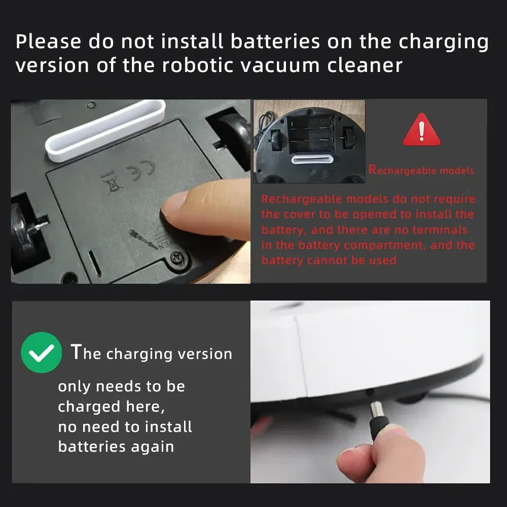 Color: WHITE - Mini Cleaner Fully Automatic Sweeping Robot Sweep Vacuum Cleaner Mopping The Floor  Home Use Lazybones Intelligent 3 In1 Sweeper