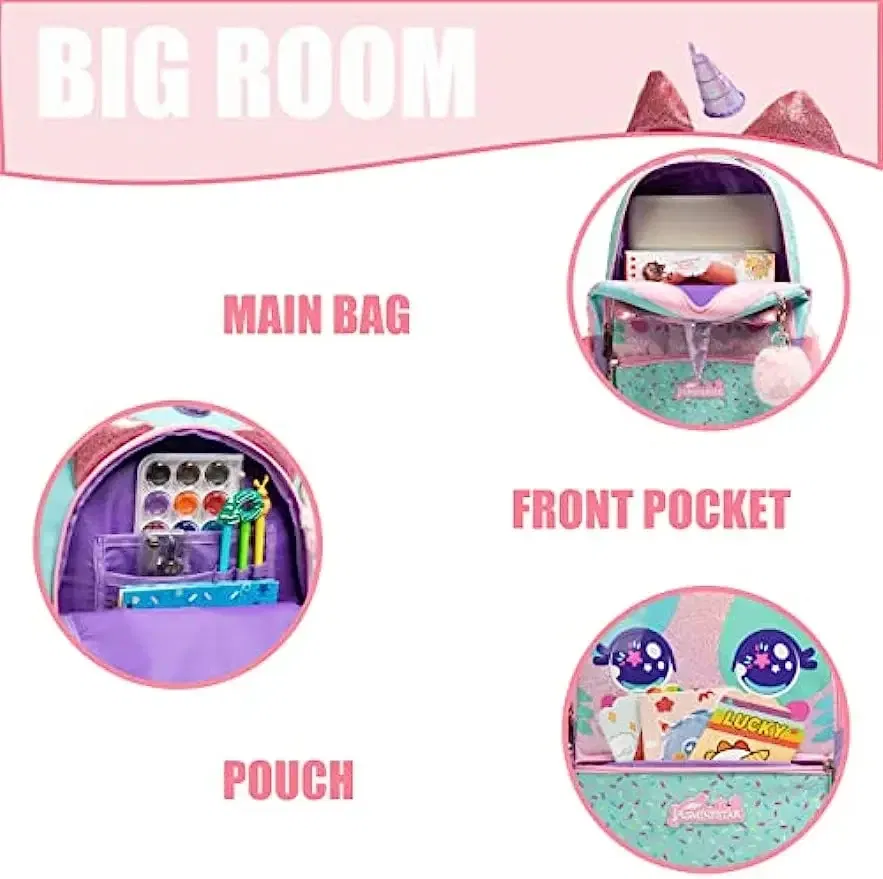 Color: PURPLE, Ships From: CHINA - BIKAB Kids Rolling Backpack for Girls Cute Sequin Cat Backpacks with Wheels for Elementary Students with Lunch Box for Girls