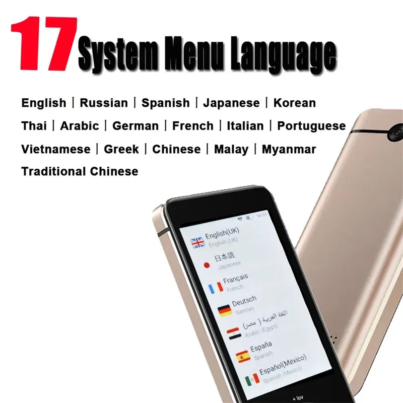 New! M9 Translator Device 137 Languages Intelligent Translator Real-time Voice Recording Text Translate Machine Supports 16