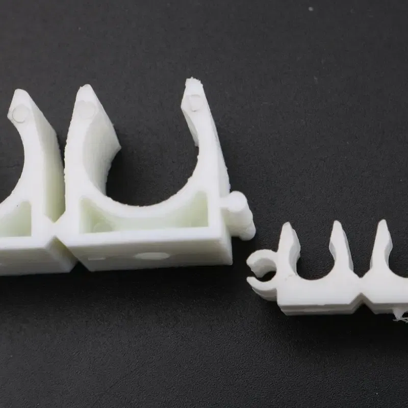 Color: WHITE, Diameter: 1/4'' - 1pc Plastic 4 6 8 10 12mm Tube Clamp Water Pipe Support Garden Irrigation System Micro Soft Hose Fittings