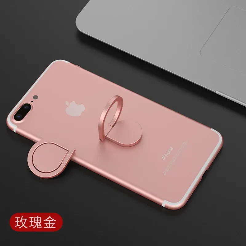 Color: black - Full Metal Mobile Phone Holder Ring Buckle Water Drop Ring Holder Lazy Desktop Stand Giveaway Gift Mobile Phone Buckle