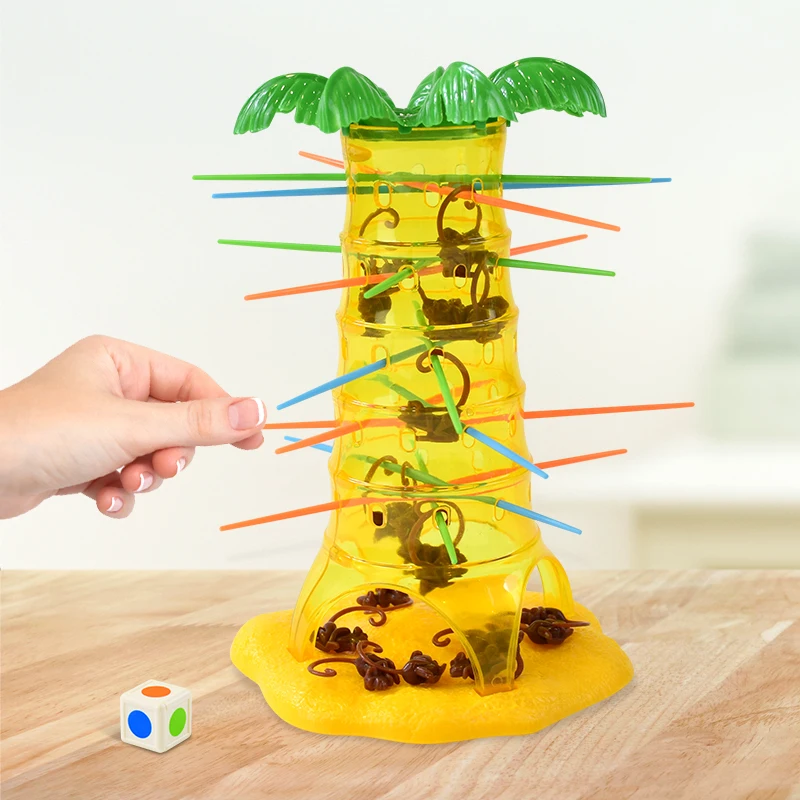 Multiplayer Tabletop Games Monkey Children Interesting Intelligence Toys Drop Down Parent-Child Interactive Board Game for Kids