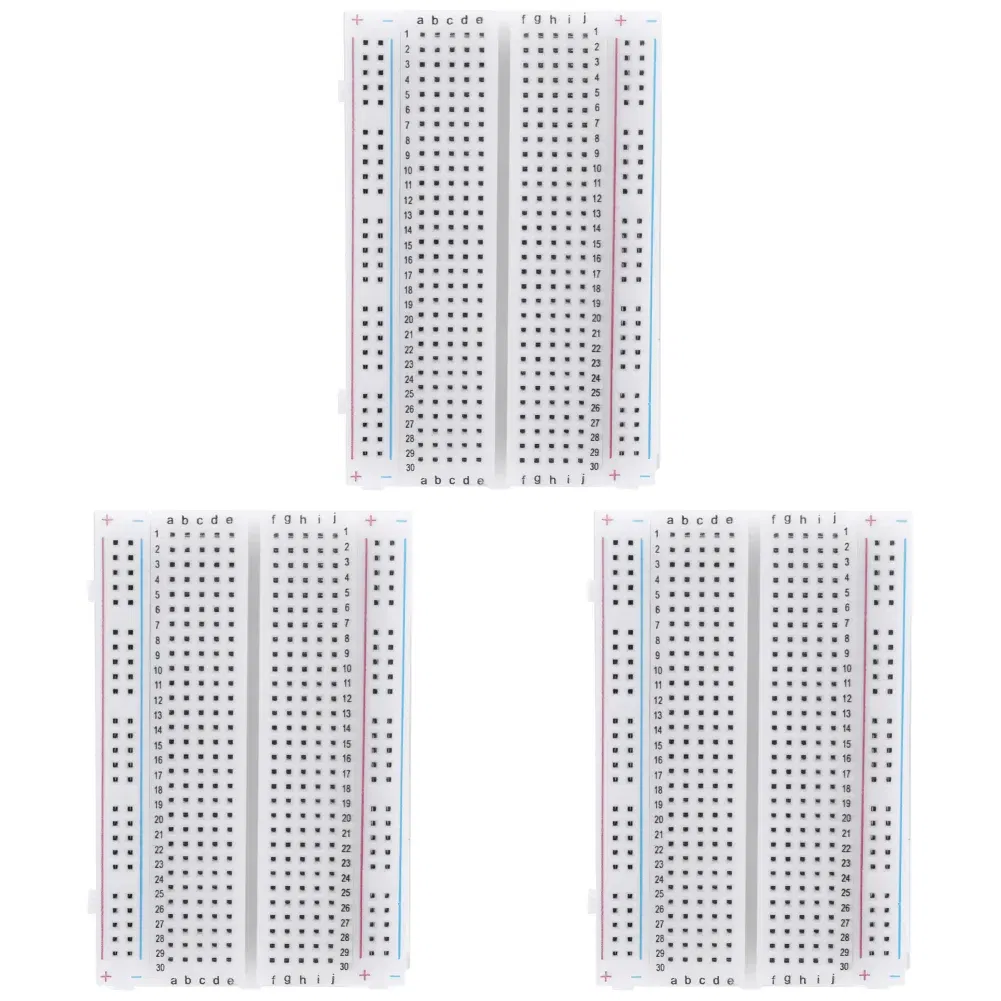 Color: MAROON, Ships From: CHINA - 1-10Pc 400 Tie Points Solderless PCB Breadboard Spliceable Universal MB102 Breadboard DIY Bread Board for Experiment Test Robot