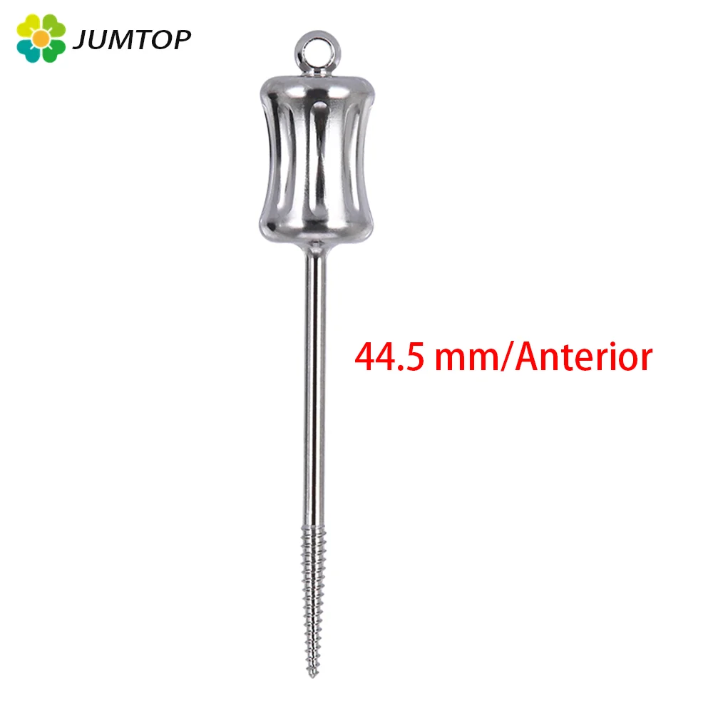 Color: Red - 1 PC Dental Broken Root Drill Remnant Extractor Apical Root Fragments Drill Stainless Steel Short 34.3mm Long 44.5mm Dentistry
