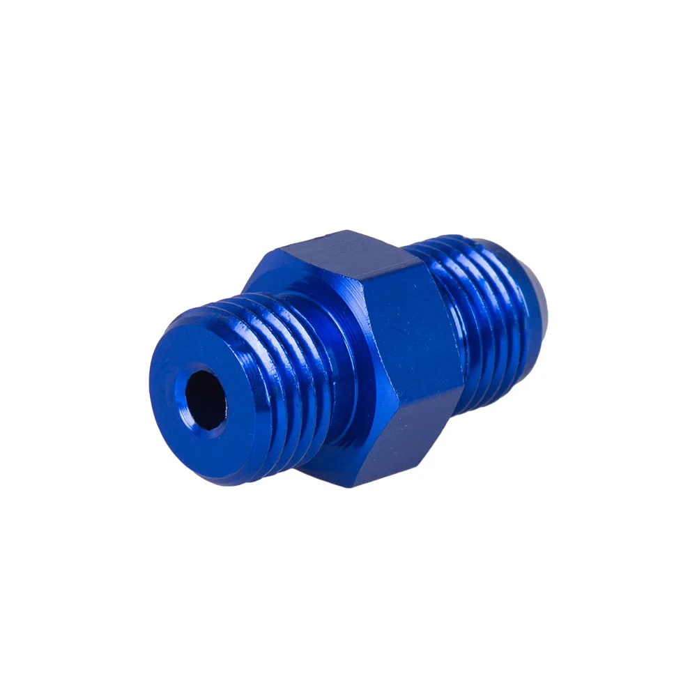Color: Brown - Aluminum Straight Adapter Oil Cooler Fitting AN6 An10 To 1/2 3/8 1/4 Npt M10 M12 M14*1.5,an8 To M12*1.5 AN10-AN12