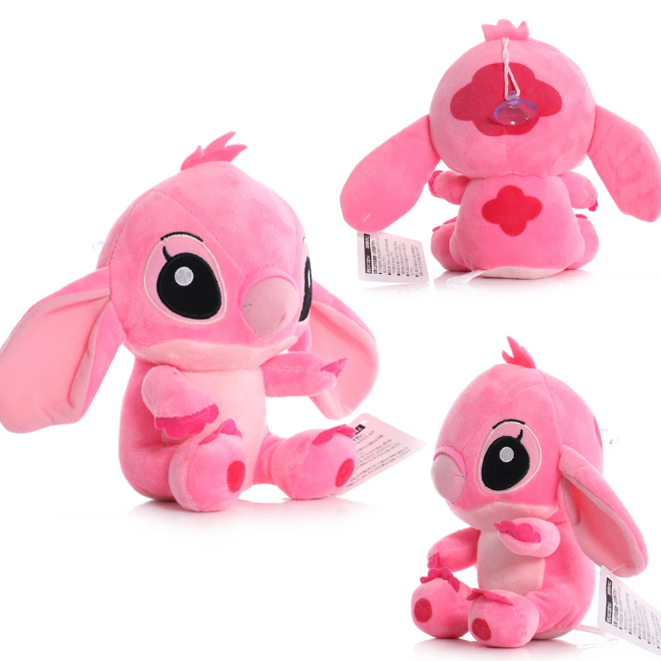 Color: Silver - 12cm 20cm 25cm Stitch Stuffed Plush Models Cartoon Stuffed Plush Dolls Anime Plush Baby Toys Kawaii Kids Birthday Gift