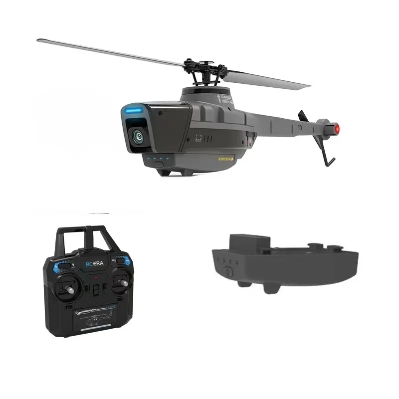 Black Hornet C128 RC Helicopter 4 Propellers 1080P Camera 6 Axis Electronic Gyroscope Air Pressure for Height Vs C186 RC Drone