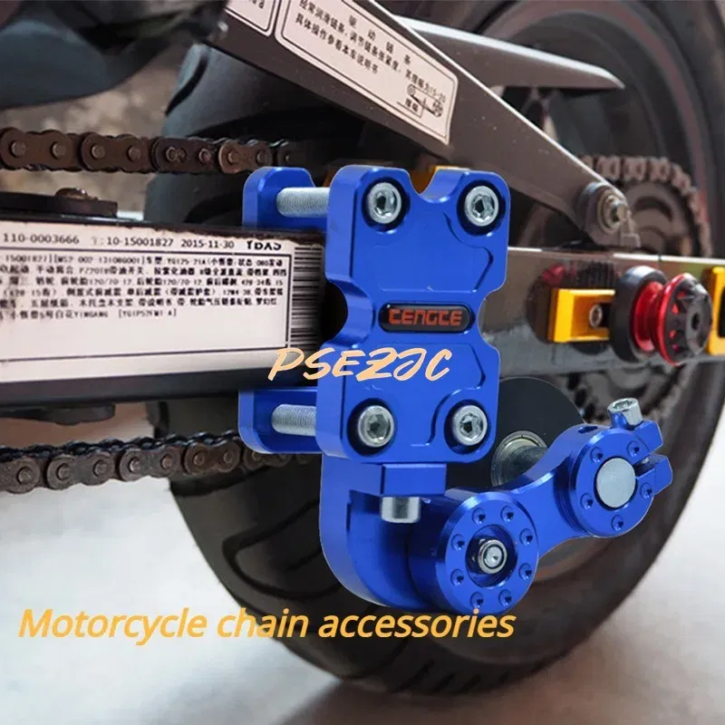 Color: WHITE - Motorcycle Chain Automatic Adjustment Modification Accessories Tensioner Chain Adjuster Chain Tightener