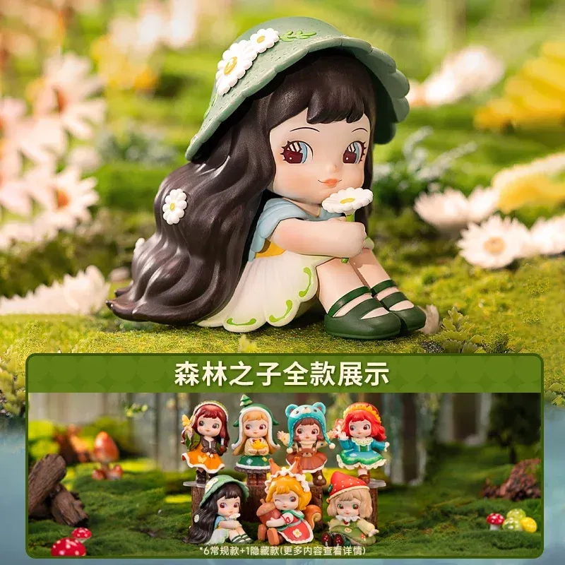 Color: Pink - In Stock Rolife: Xia Lin Forest Children Series Blind Box Building Blocks Trendy Play Assemble Mobile Models Anime Collection