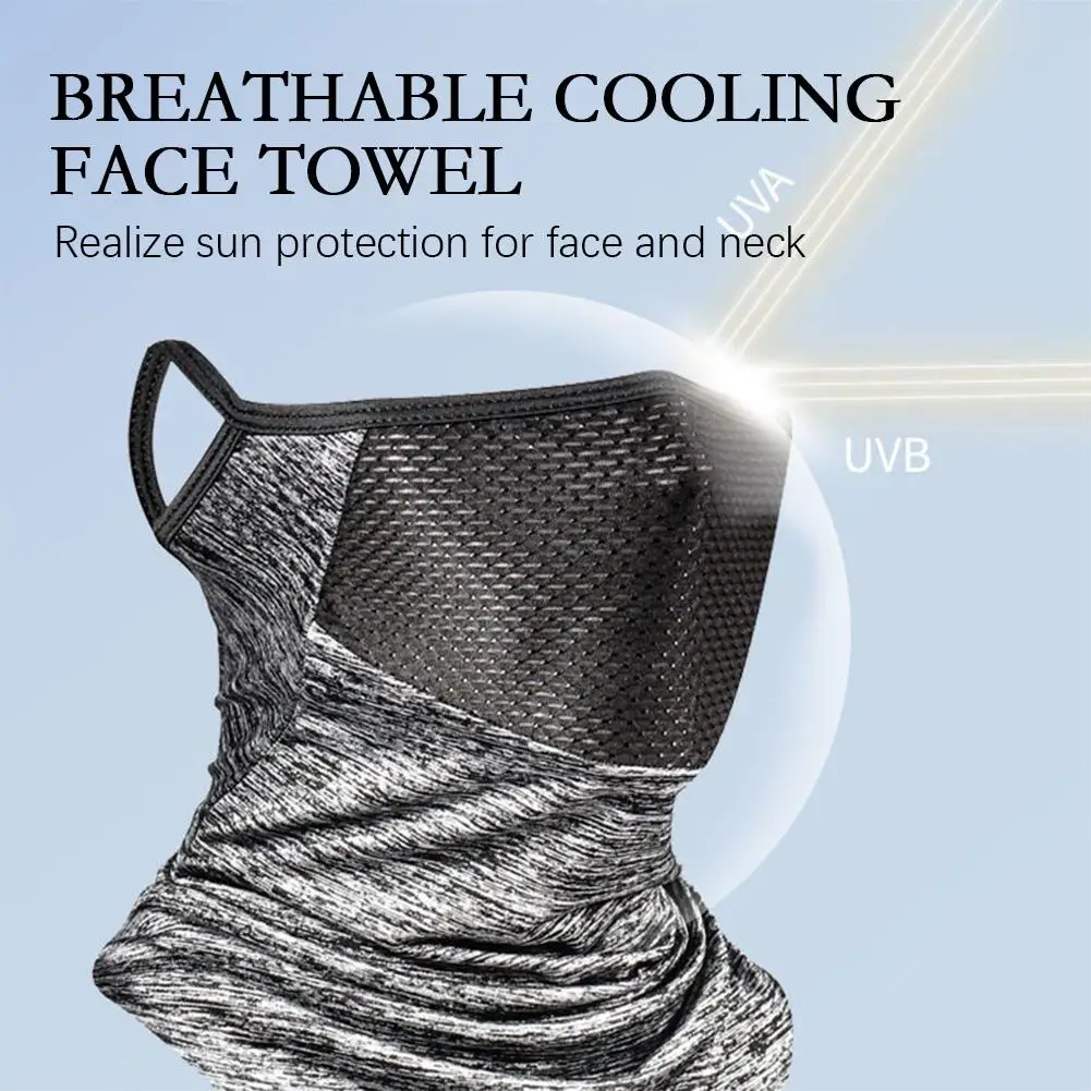 Color: WHITE, Ships From: CHINA - Breathable Sun UV Protection Hiking Outdoor Sport Cycling Wind Sun Protection Triangle Ear-hook Mask Cycling Sun Protection Mask