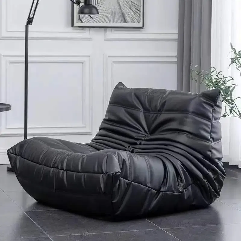 Color: DARK GRAY - Single Sofa Lazy Couch Tatami Living Room Bedroom Lovely Leisure Single Chair Reading Chair Balcony Rocking Chair
