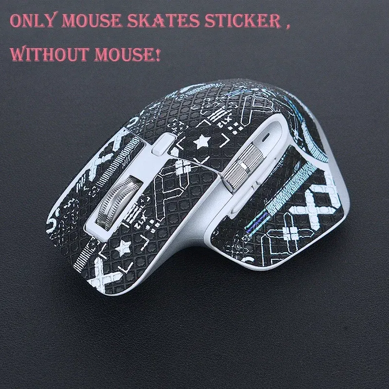 Color: Amber - Full Set DIY Mouse Skin Skates Side Stickers Anti-slip Tap for Logistic MX Master 3 3S Game Mouse DIY Handmade Mouse Skate