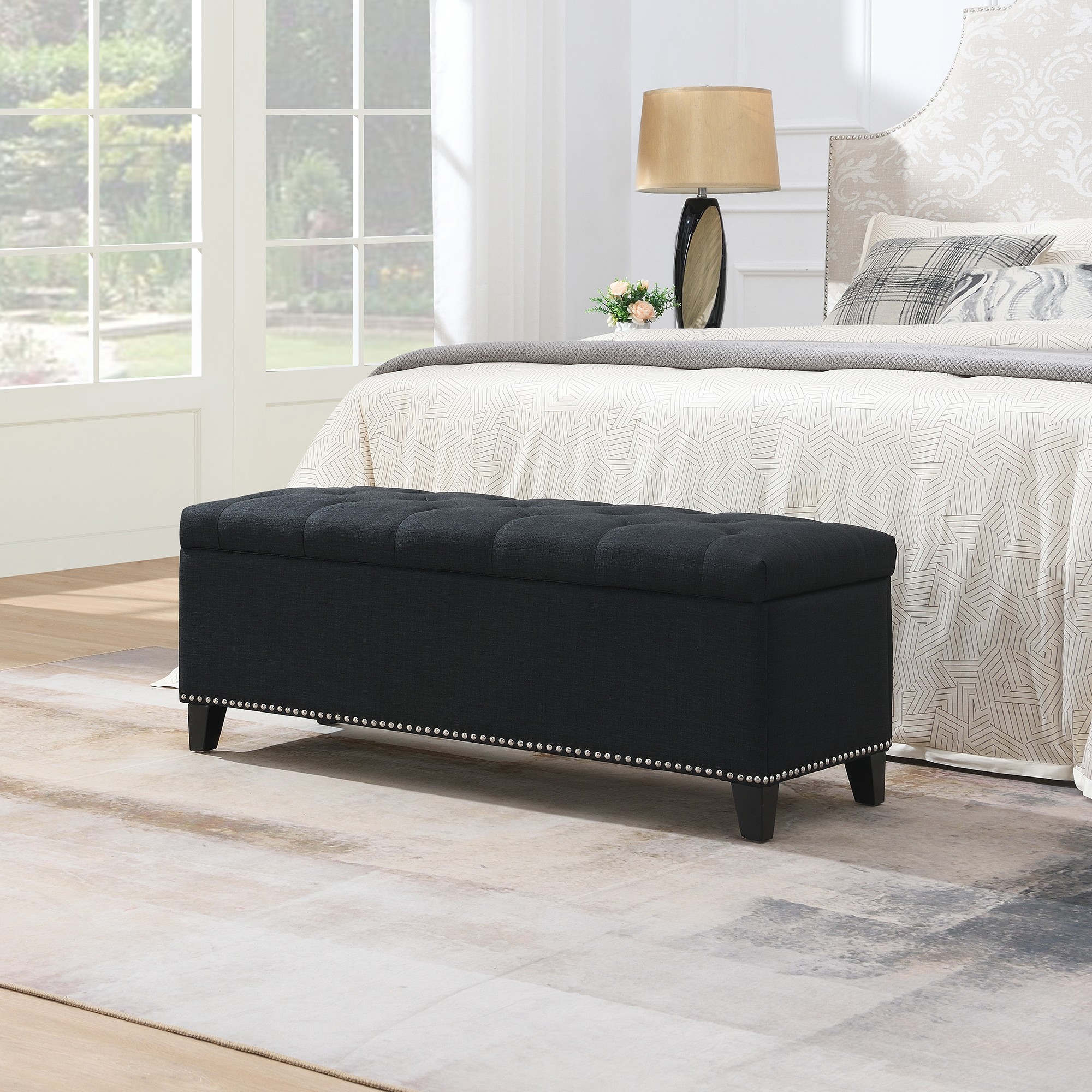 Black Ottoman