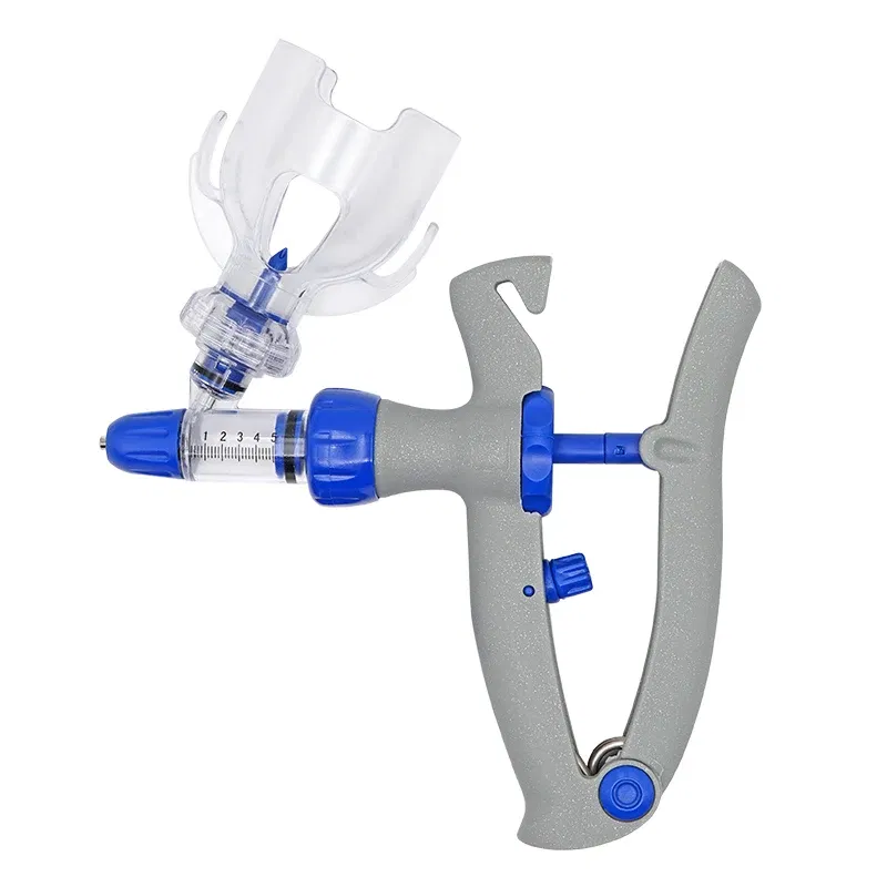 Color: WHITE - 1-10ml Automatic Veterinary Continuous Syringe Animal Injection Adjustable Vaccine for Livestock Pig Cattle Sheep Chicken