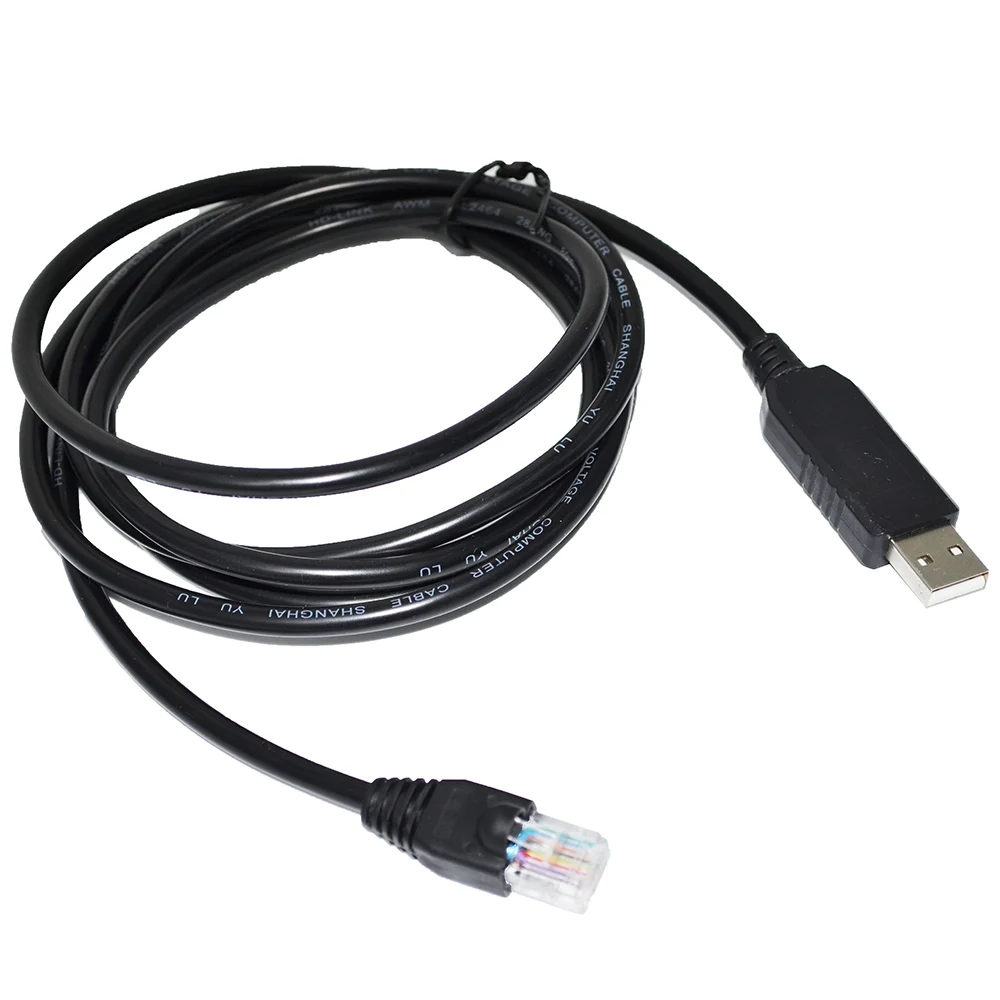 Color: black, Cable length: 5M, Ships From: CN - ORIGIN FT232RL CHIP USB TO RJ45 PLUG RS232 CONVERTER SERIAL COMMUNICATION CONSOLE DEBUG CABLE FOR PYLONTECH LI-ION BATTERY TO PC