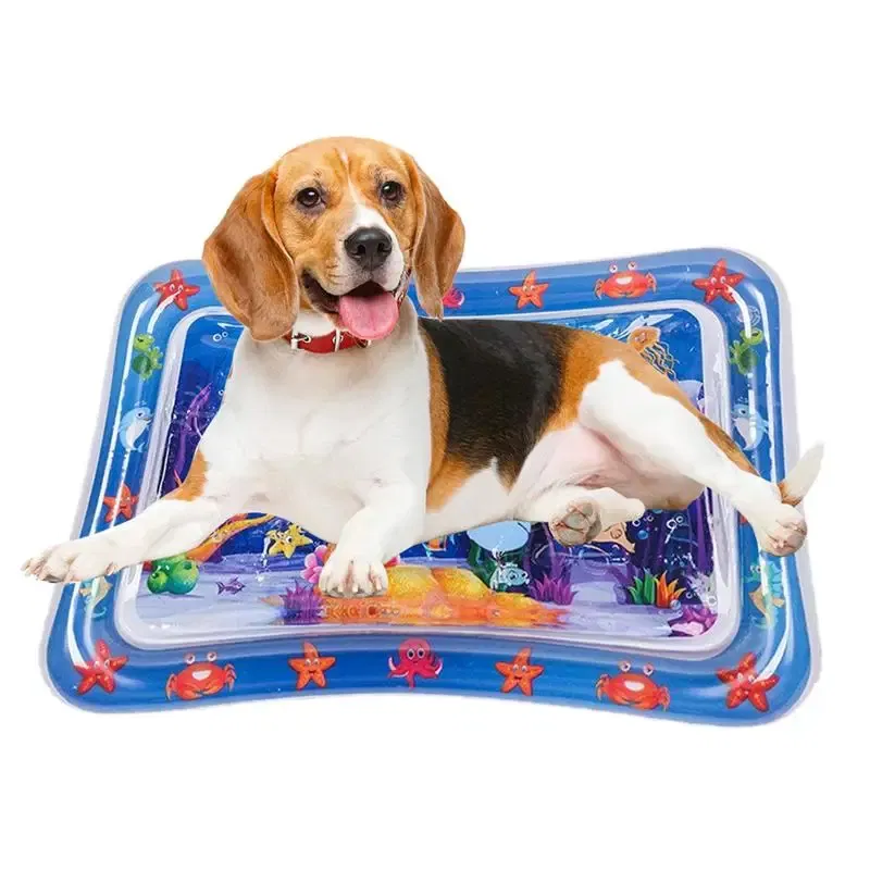 Color: GRAY, Ships From: CHINA - Thickened Water Sensory Mat Interactive And Engaging Experience For Pets And Kids Coolling Sensor Water Playmat Cat Dog Supplies
