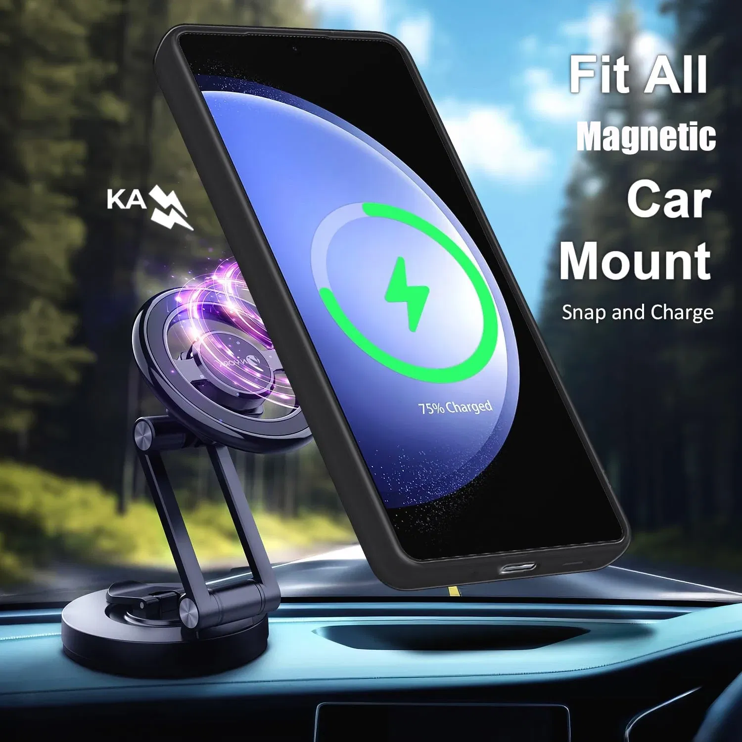 Color: Beige, Material: Nylon - UYUXIO Translucent Magnetic Mobile Phone Case with Kickstand for Samsung Galaxy S25 Ultra S24 S23 FE S22 Plus Slim Stand Cover
